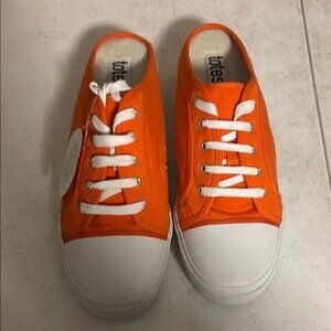 NWT TOTES | Vibrant Orange and White | Sneakers